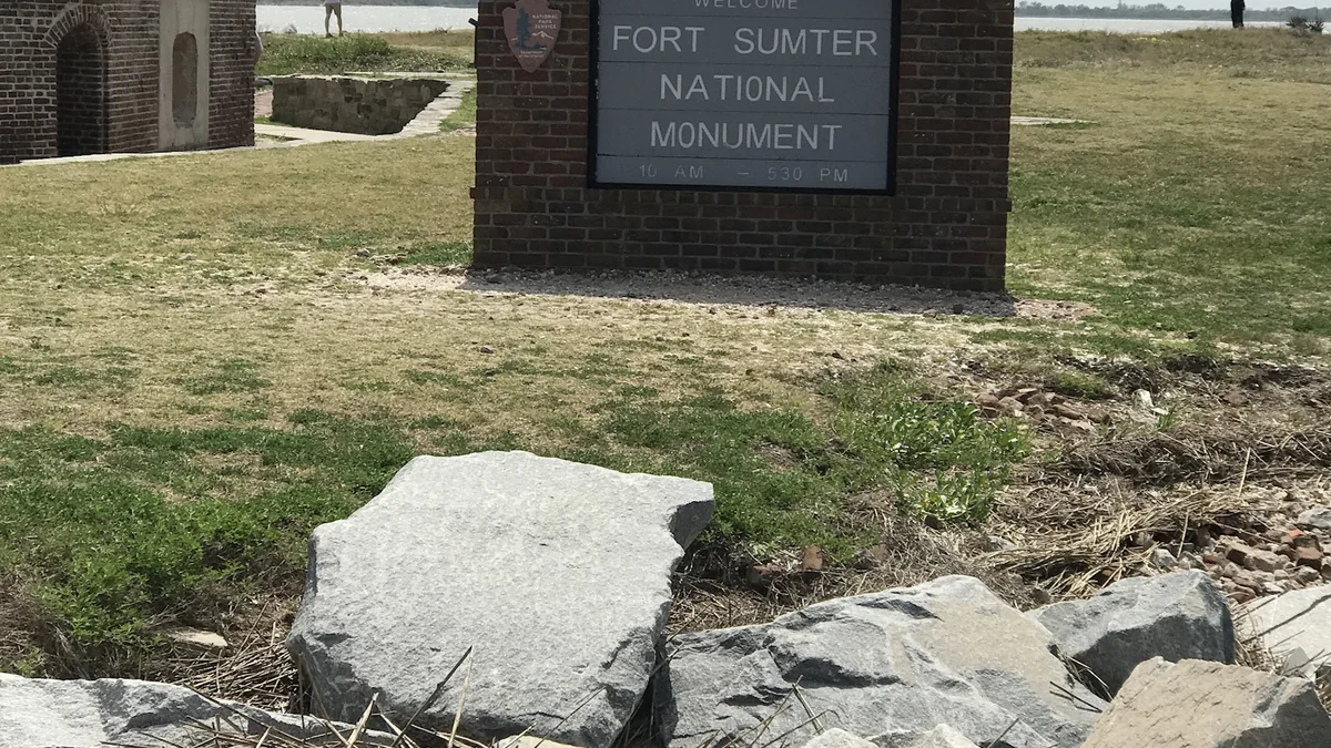 Fort Sumter in Charleston Harbor South Carolina